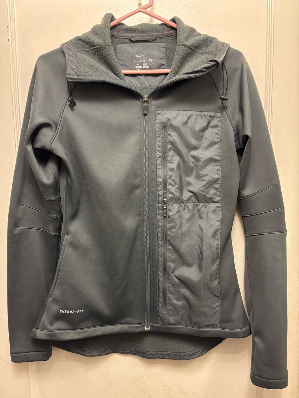 Nike Therma-Fit Gray Long Sleeve Full Zip Running Jacket Women’s Size Small